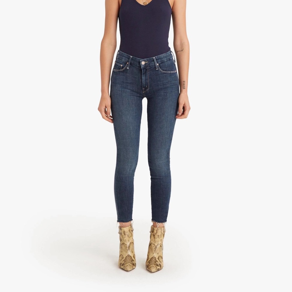 NWT Mother THE LOOKER ANKLE FRAY - 23